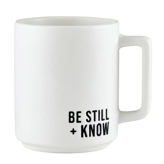 Matte Cafe Mug-Be Still & Know (15 Oz)