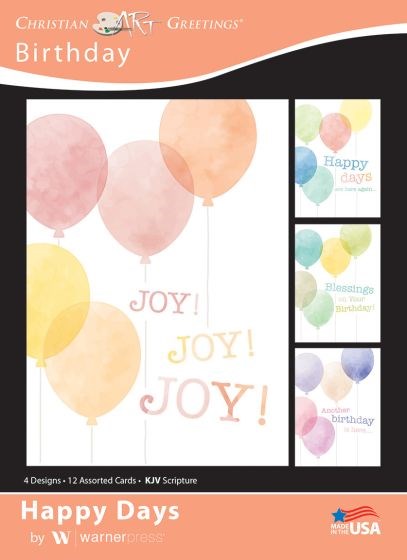 Card-Boxed-Happy Days Assorted (Pack Of 12)