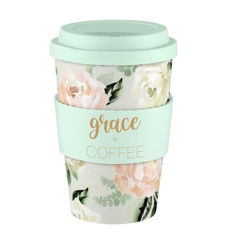 Travel Cup-Grace And Coffee-Bamboo (13 Oz)