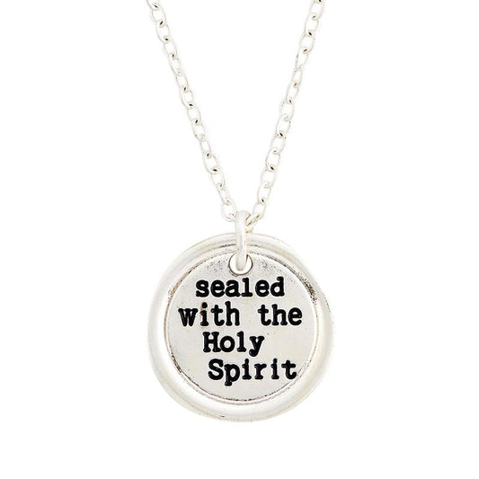 Necklace-Sealed In Faith Pendant-Holy Spirit (22")