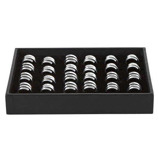 Wrapped Ring Display-Pray Wait Trust (Set Of 36)