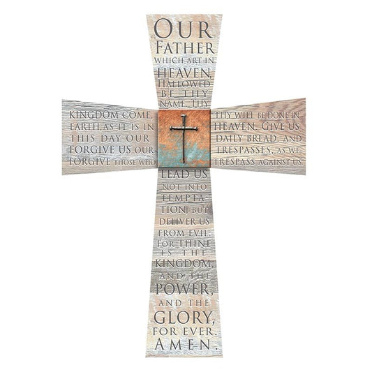 Wall Cross-Our Father (9.75" x 6.75")