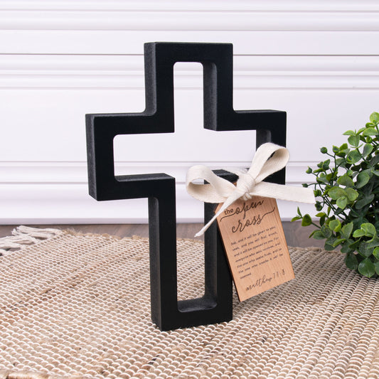 Wall Cross-Open Cross w/Tag (5.75 x 8)