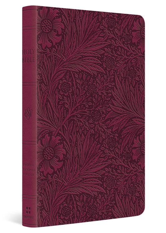 ESV Value Thinline Bible-Raspberry  Floral Design TruTone