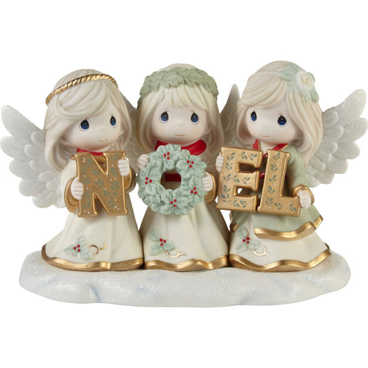 Figurine-Angels With Noel Sign-Precious Moments-Limited Edition