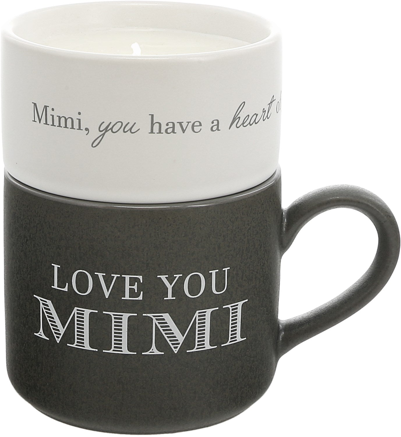 Gift Set-Stacking Mug and Candle-Love You Mimi