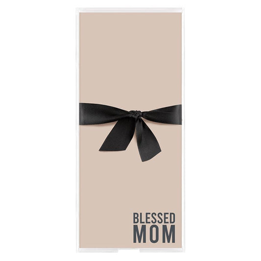 Notepaper Trays w/125 Sheets-Blessed Mom (10" x 4.3")