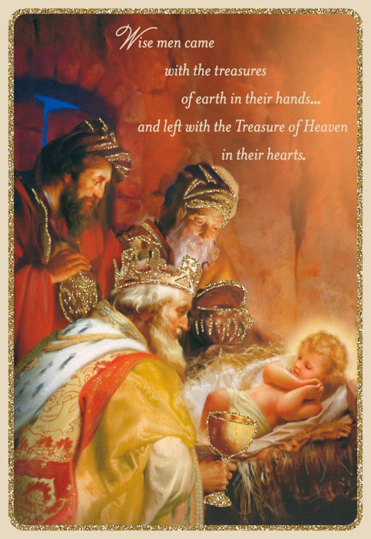 Card-Boxed-Christmas-Wise Men Came With Treasures (Box of 18) (2024)