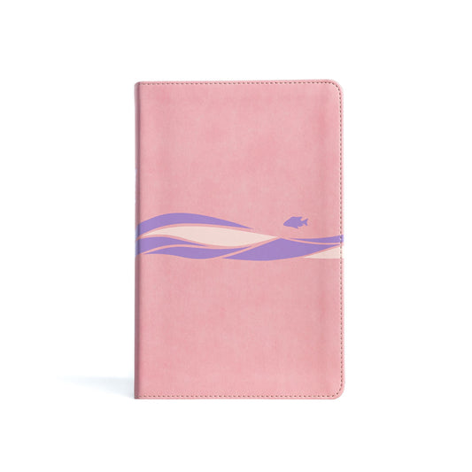 CSB Easy-For-Me Bible For Early Readers-Coral Pink LeatherTouch