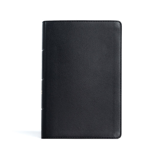 CSB Personal Size Giant Print Bible-Black Genuine Leather