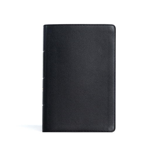 CSB Personal Size Giant Print Bible-Black Genuine Leather Indexed