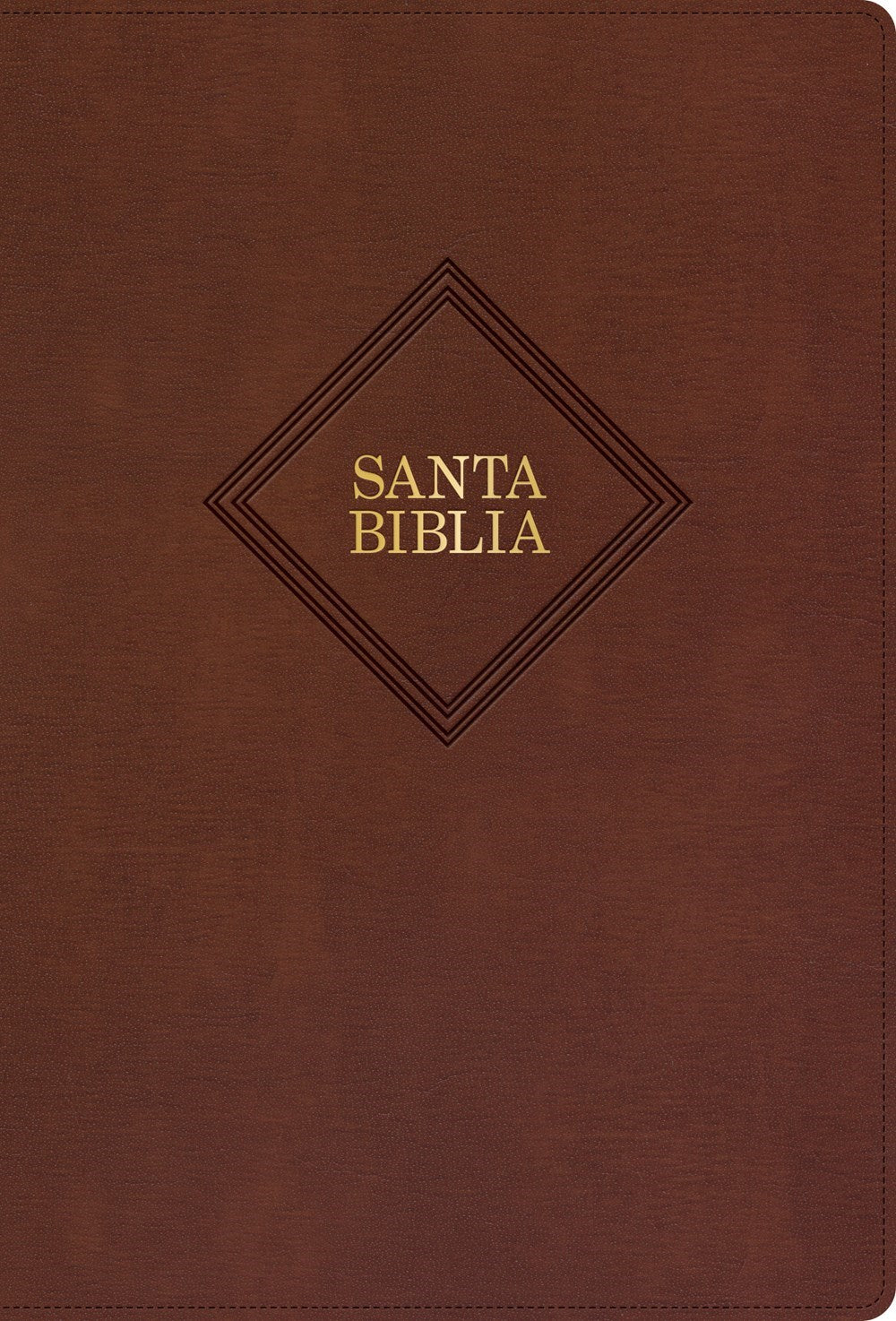 RVR 1960 Biblia Letra Grande Tamano Manual  Edicion 2023 (Hand Size Giant Print)-Brown Bonded Leather Indexed