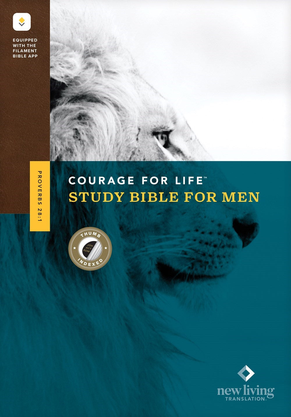 NLT Courage For Life Study Bible For Men  Filament-Enabled-Hardcover Indexed