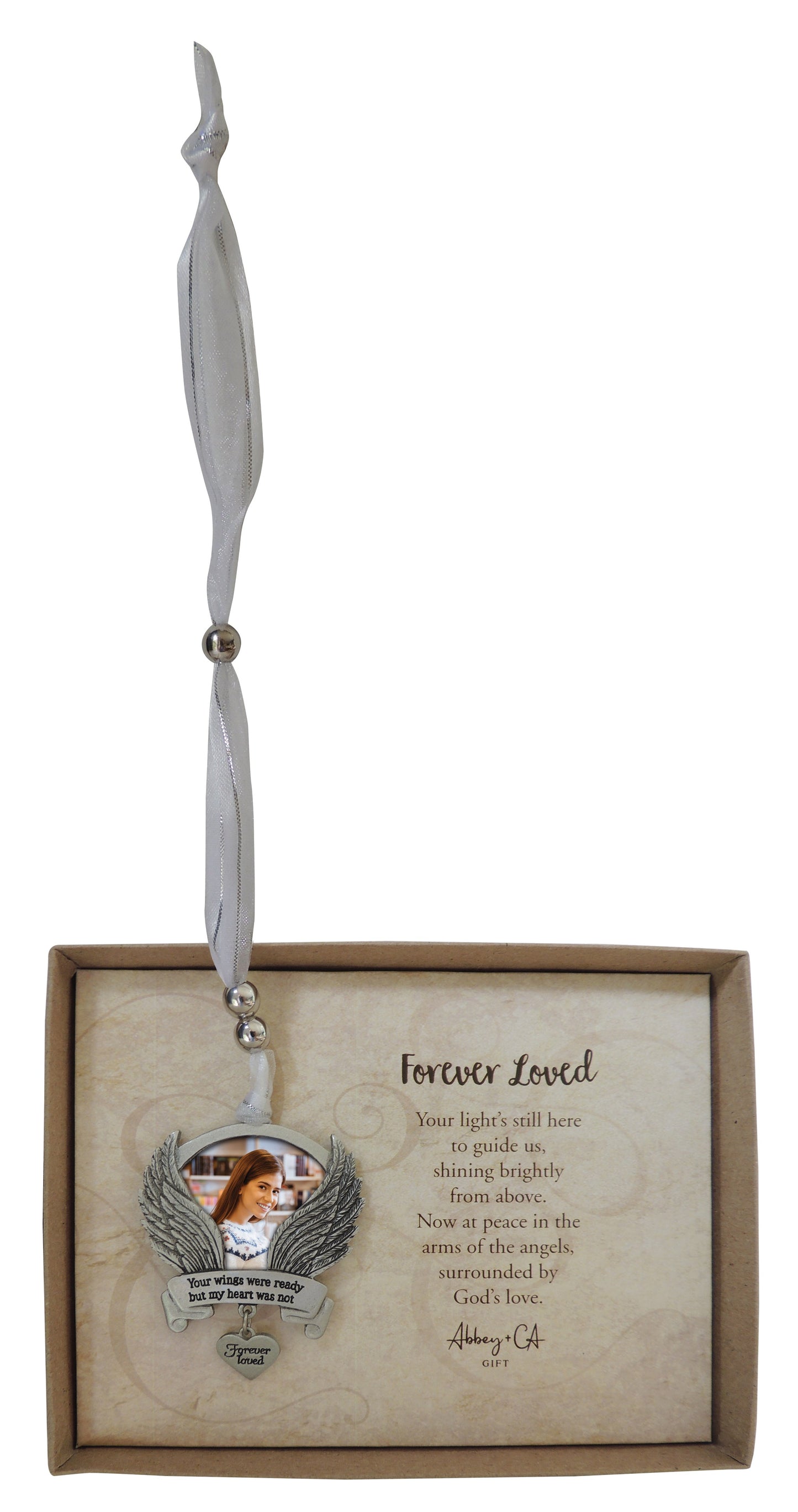 Photo Frame Car Charm-Forever Loved (2" x 8.25")