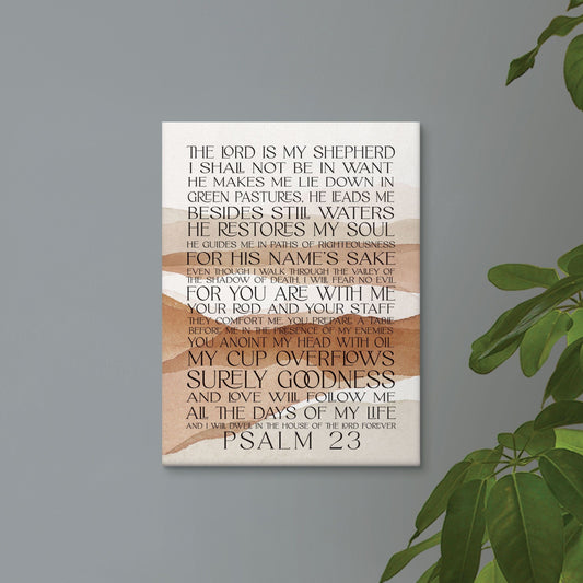 Canvas Print-Psalm 23 (12 x 15.75)
