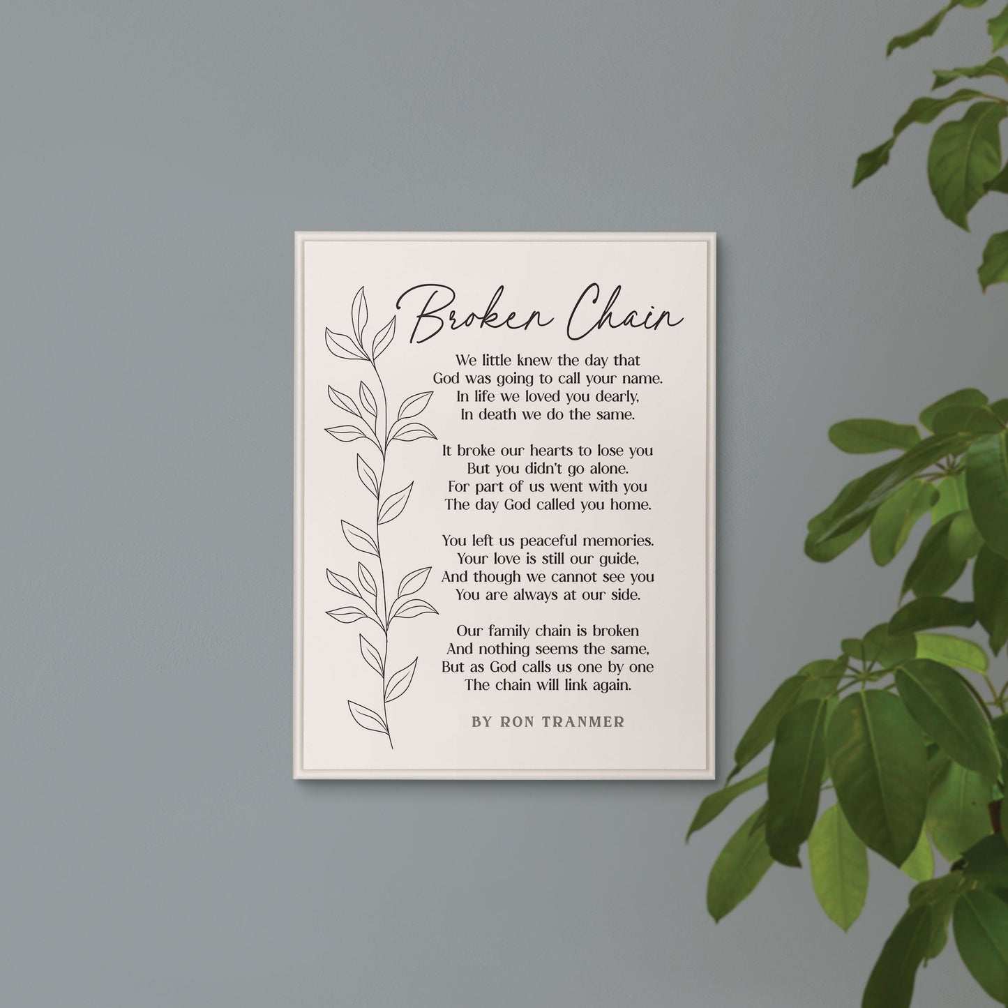 Ornate Decor-Broken Chain (12 x 16)