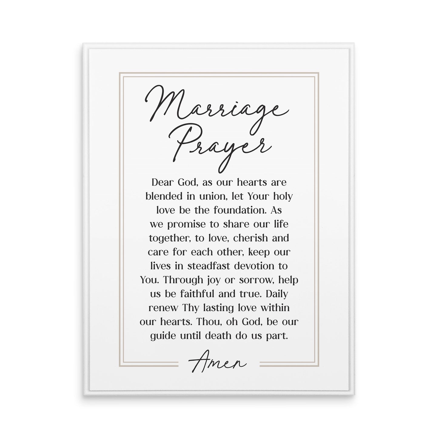 Ornate Decor-Marriage Prayer (12 x 16)