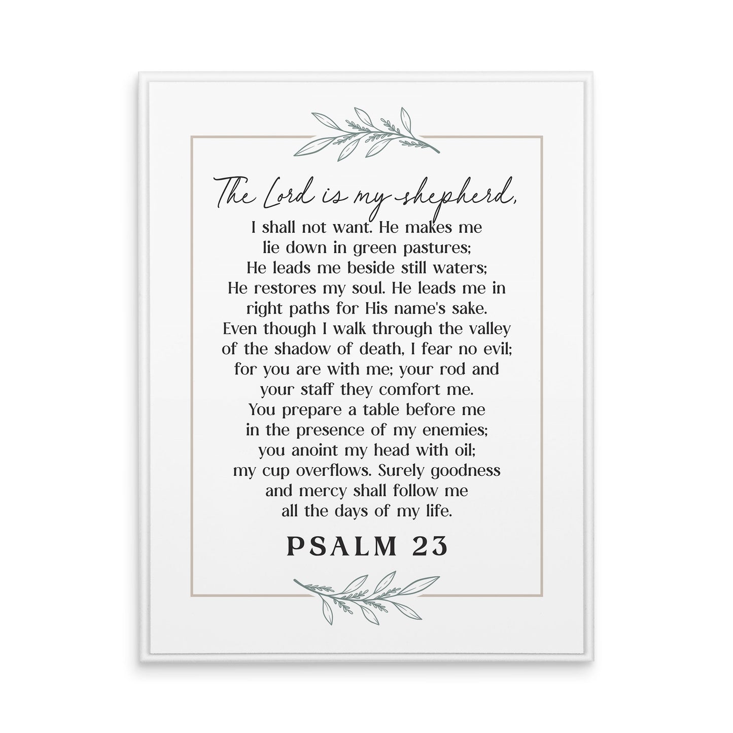 Ornate Decor-Psalm 23 (12 x 16)