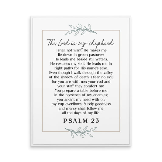 Ornate Decor-Psalm 23 (12 x 16)