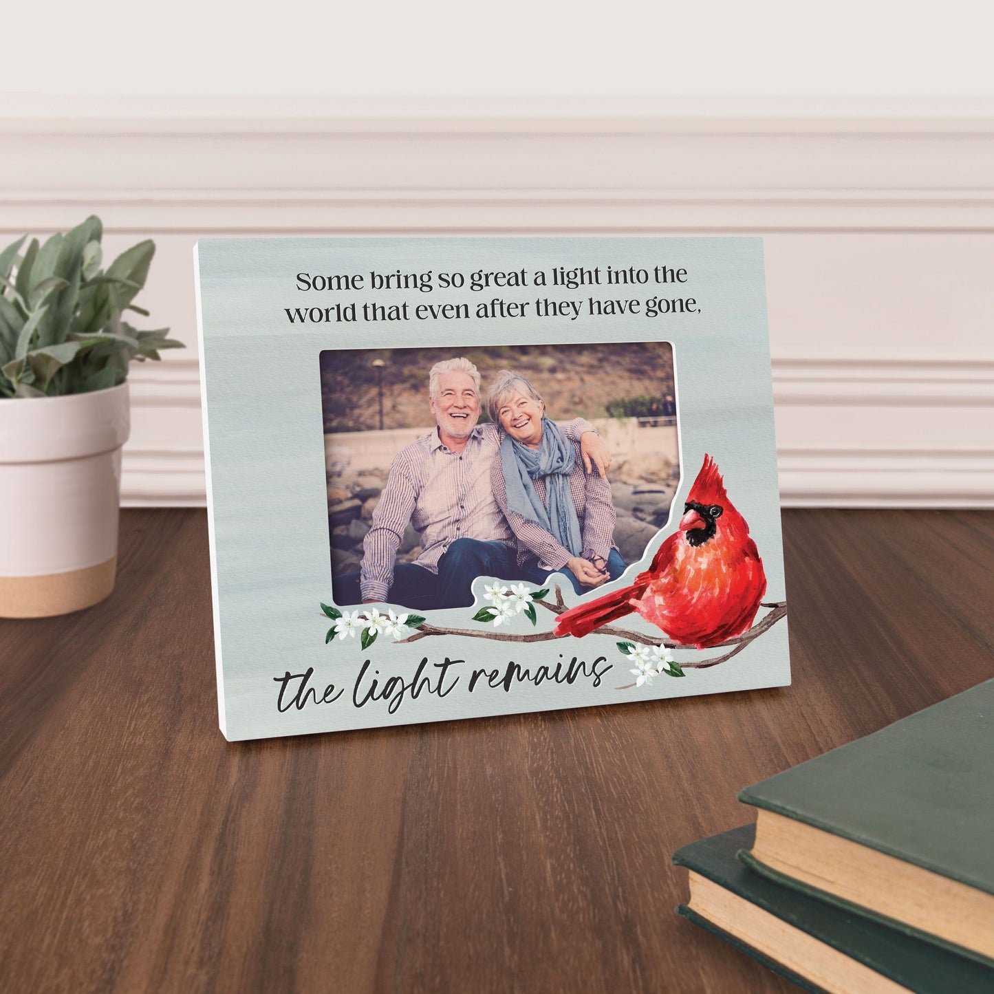 Photo Frame-The Light Remains-Cardinal (Holds 5x7) (10 x 8.5)