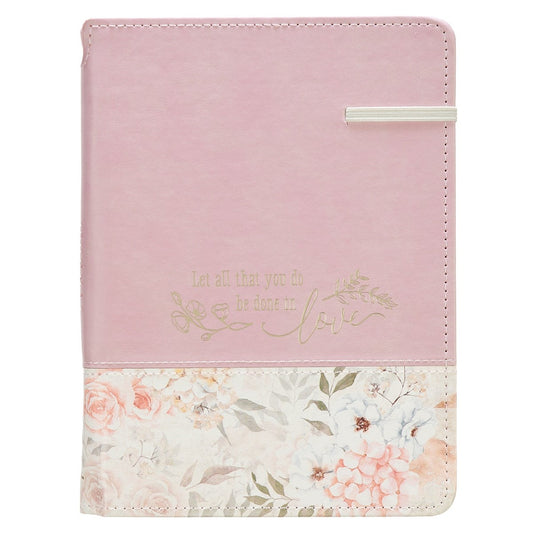 Journal Classic w/Elastic & Pen Holder Love 1 Cor. 16:14