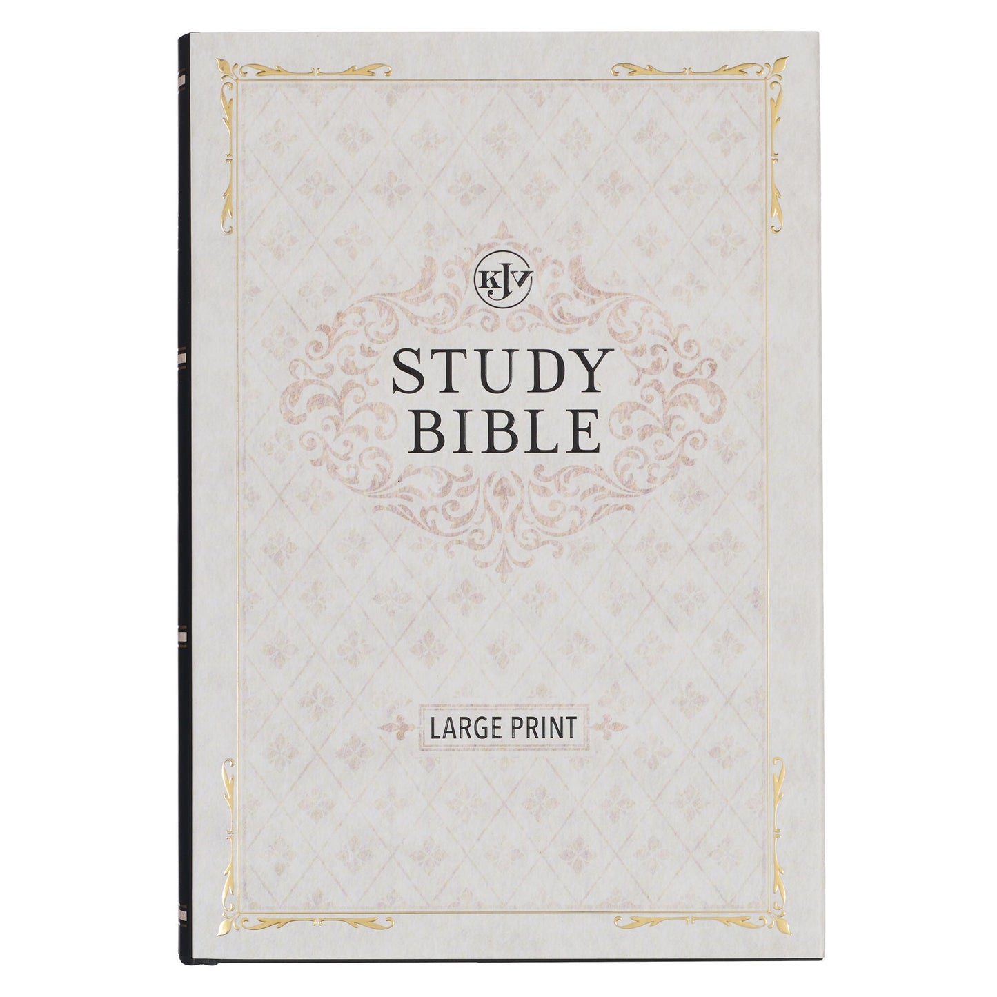 KJV Large Print Study Bible-Black Hardcover