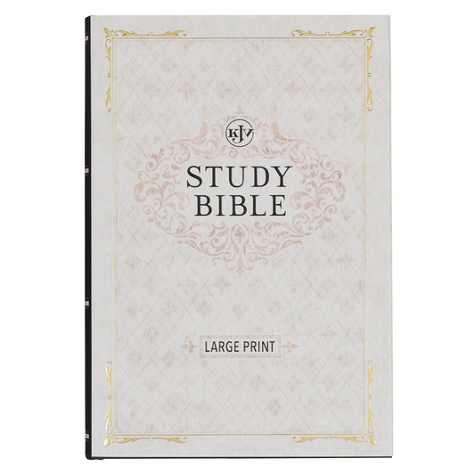 KJV Large Print Study Bible-Black Hardcover