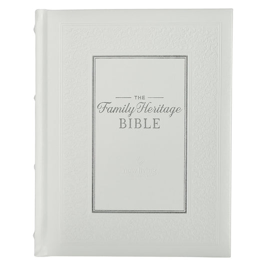 NLT Family Heritage Bible-White Hardcover