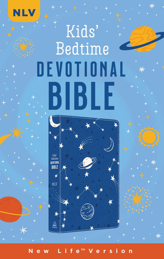NLV The Kids' Bedtime Devotional Bible-Cobalt Cosmos DiCarta
