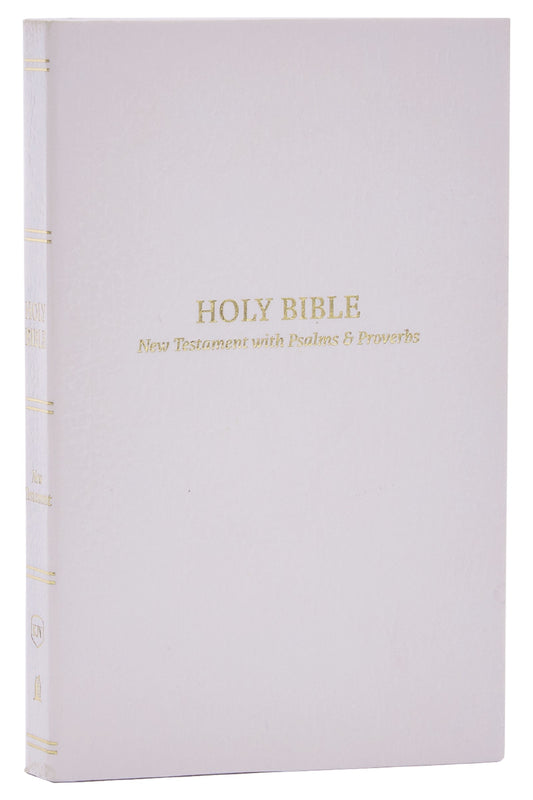 KJV Pocket New Testament With Psalms And Proverbs (Comfort Print)-White Softcover