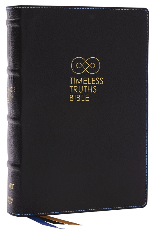 NET Timeless Truths Bible (Comfort Print)-Black Genuine Leather