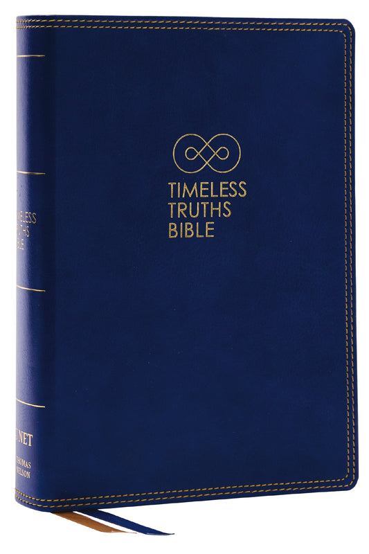NET Timeless Truths Bible (Comfort Print)-Blue Leathersoft