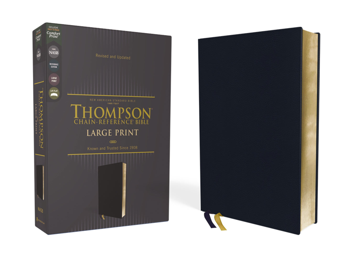 NASB 1995 Thompson Chain-Reference Bible/Large Print (Comfort Print)-Navy Leathersoft