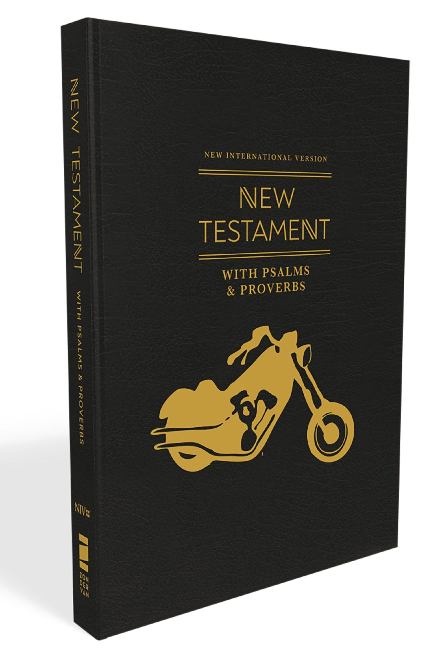 NIV Pocket New Testament With Psalms And Proverbs (Comfort Print)-Black Motorcycle Softcover