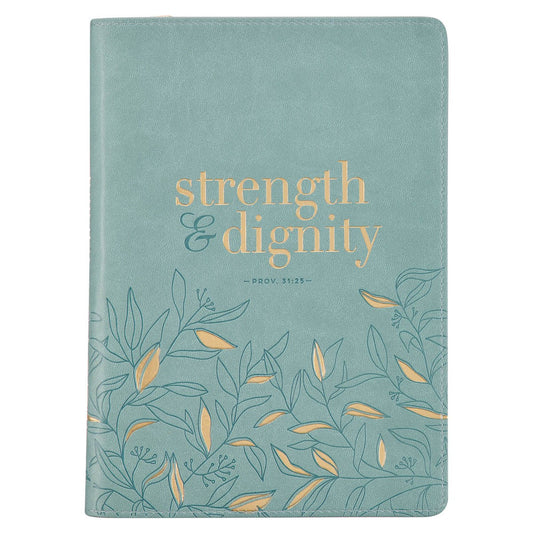 Journal-Classic-Strength & Dignity (Proverbs 31:25) w/Zipper