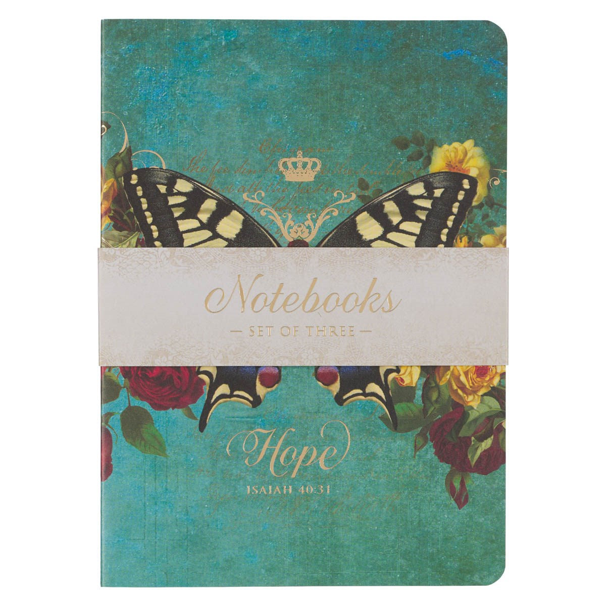 Notebook Set-Large-Secret Garden Butterfly Assortment