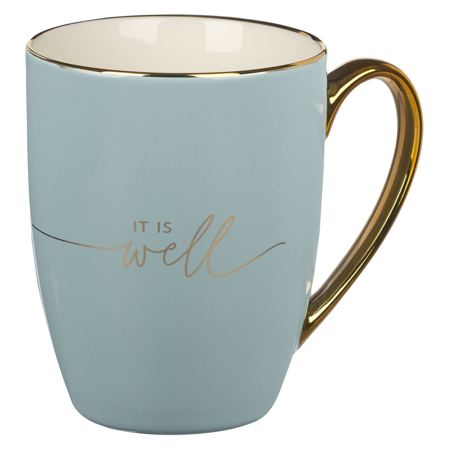 Mug-It is Well With My Soul-Blue & Gold (MUG987)