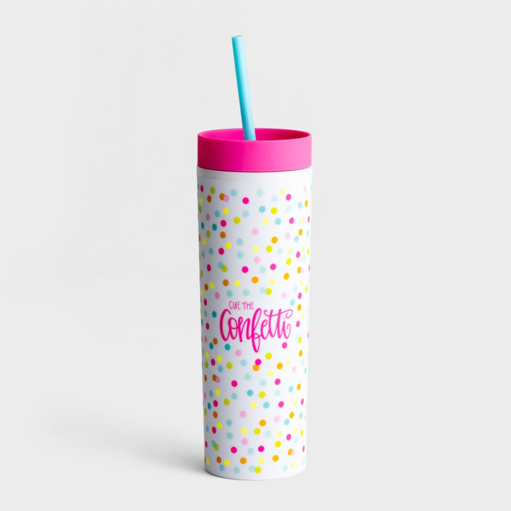 Tumbler-Cue The Confetti (16 Oz)
