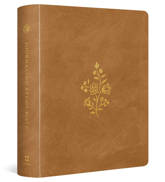 ESV Journaling Study Bible-Nubuck Caramel TruTone