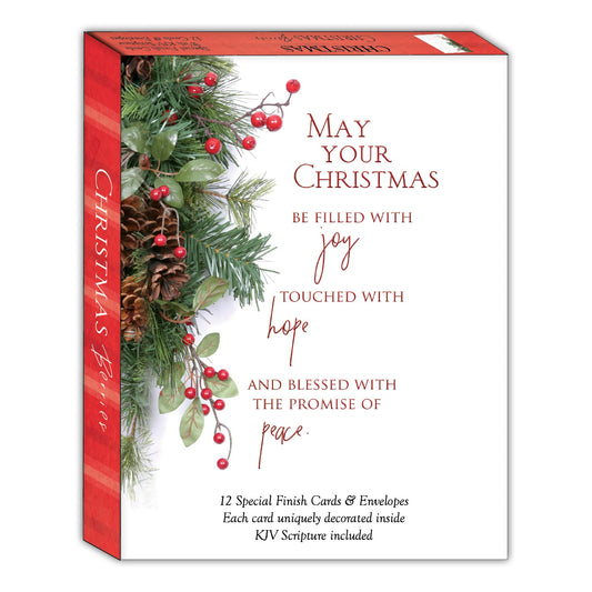 Card-Boxed-Shared Blessings-Christmas-Berries (Box Of 12)