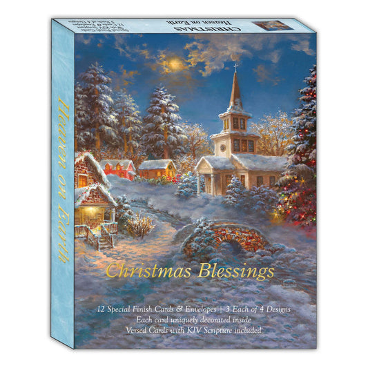Boxed Card-Christmas: Heaven On Earth Assortment (Shared Blessings) (Box Of 12)