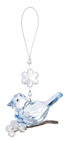 Ornament-Winter Bluebird (3 1/2" x 3 1/4")