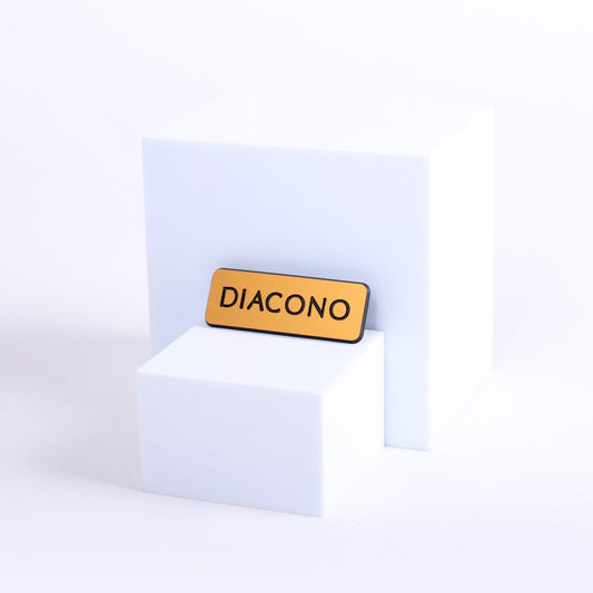 Spanish-Badge-Deacon-Pin Back-Gold