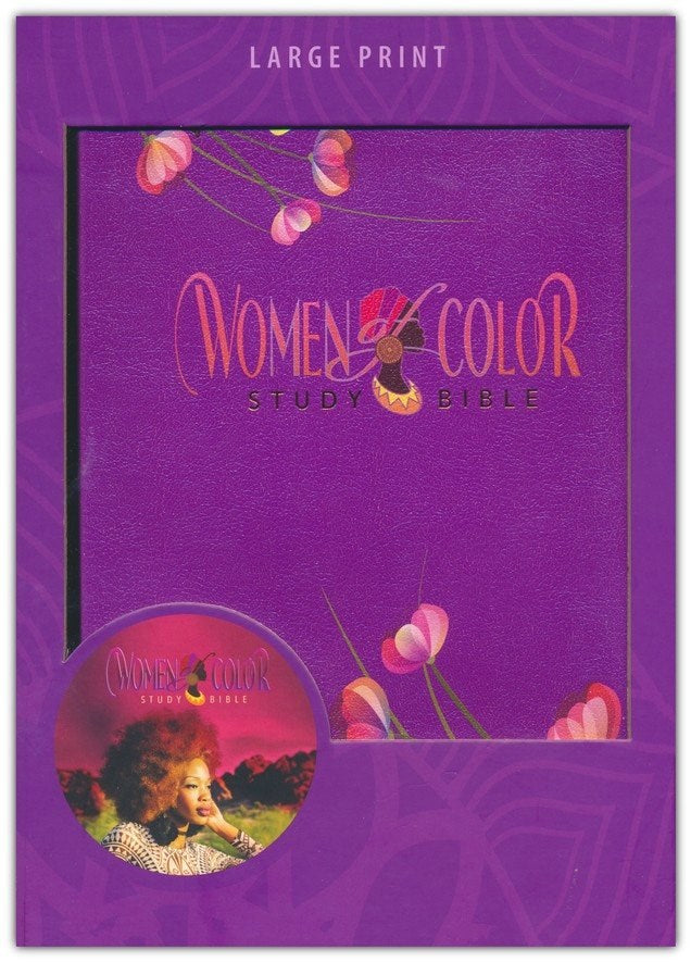 KJV Women Of Color Study Bible/Large Print-Purple LuxLeather Softouch Indexed