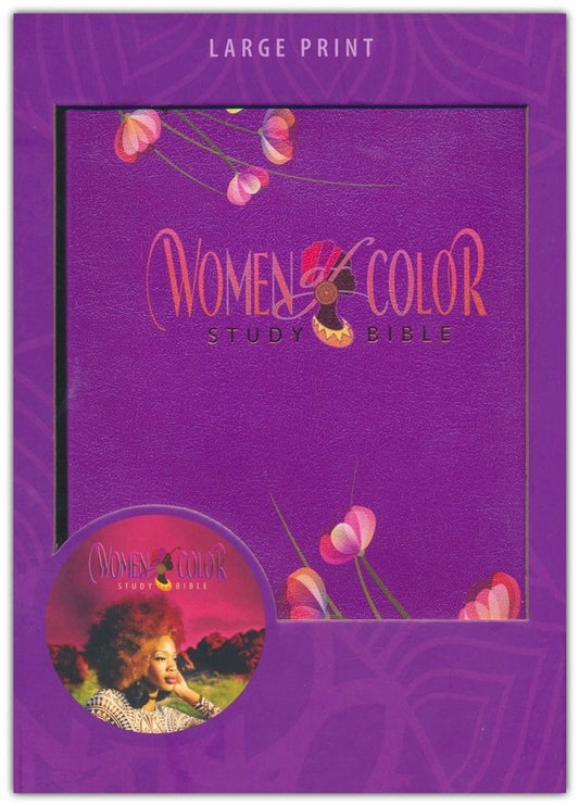 KJV Women Of Color Study Bible/Large Print-Purple LuxLeather Softouch Indexed