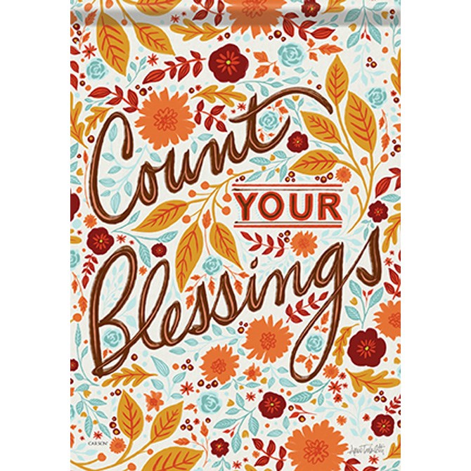 Flag-Garden-Durasoft-Count Your Blessings (12.5" x 18")