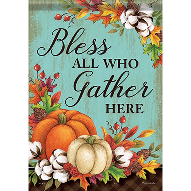 Flag-Garden-Durasoft-Cotton & Pumpkins (12.5" x 18")