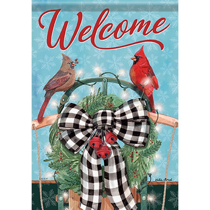 Flag-Garden-Durasoft-Sled Cardinals(12.5" x 18")
