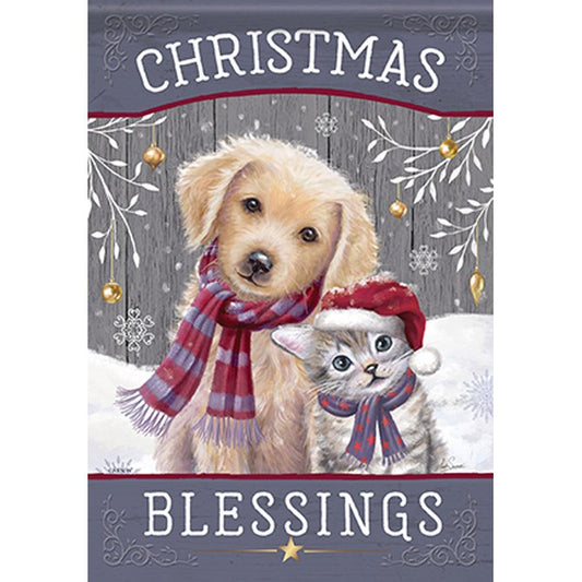 Flag-Garden-Durasoft-Christmas Friends (12.5" x 18")