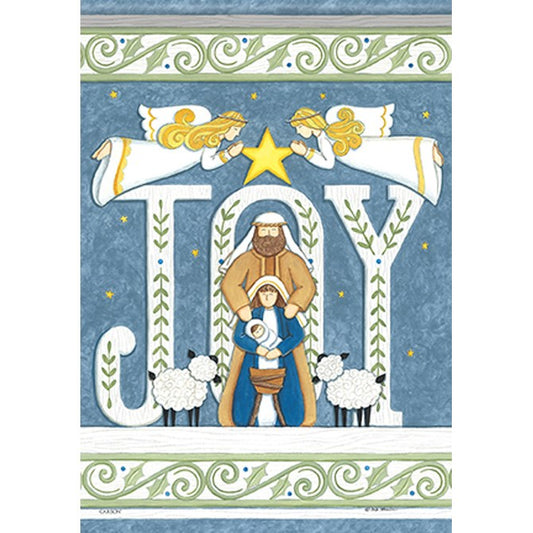 Flag-Garden-Durasoft-Nativity Joy (12.5" x 18")